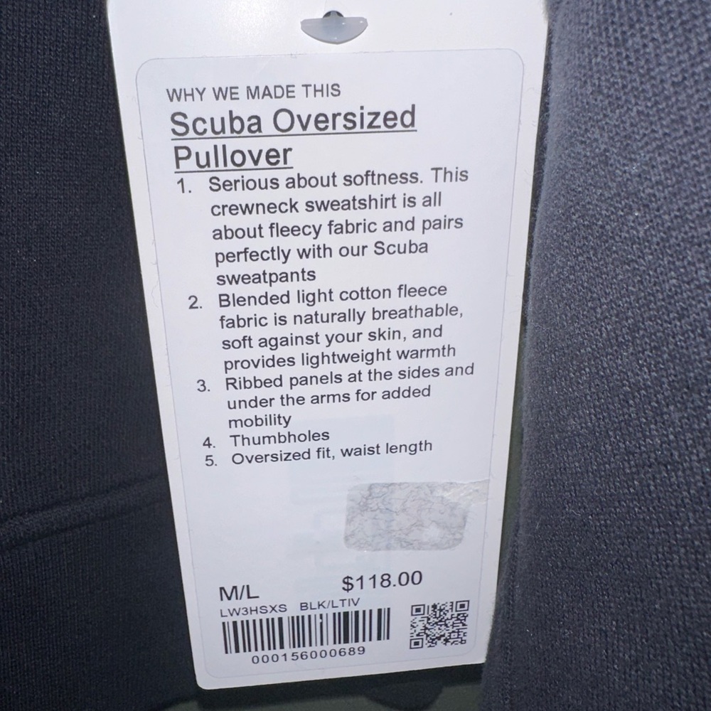 Lululemon Scuba Oversized Pullover M/L - Picture 2 of 4